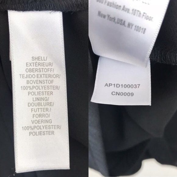 NWOT Adrianna Papell Cold Shoulder Black Draped Mini Above Knee Shift Dress 2 - Picture 8 of 8